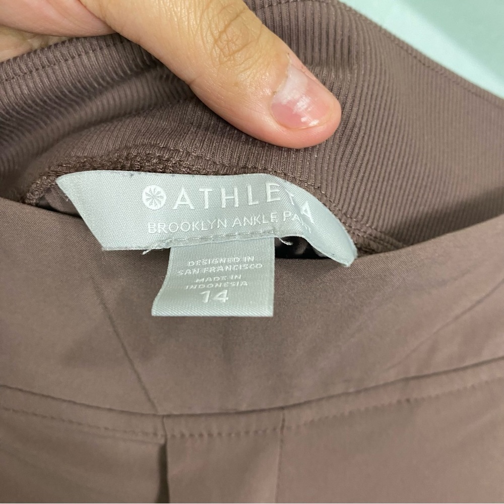 Athleta Brooklyn Ankle Pant Mineral Brown Sz 14 Style 198671‎ Mineral Brown - Picture 4 of 7